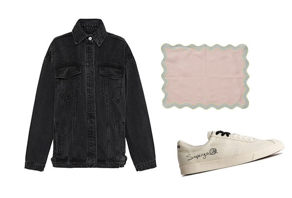 On my radar: In the Roundhouse placemats, Tash Sefton's Superga's and Camilla and Marc denim jacket