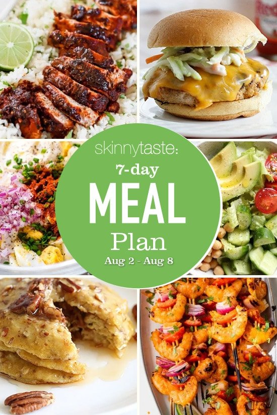 Skinnytaste Meal Plan (August 2-8)