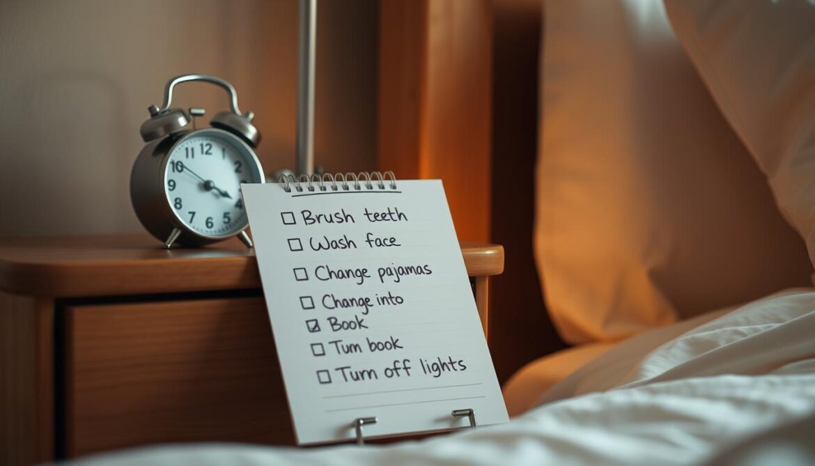 bedtime routine checklist with printable planner